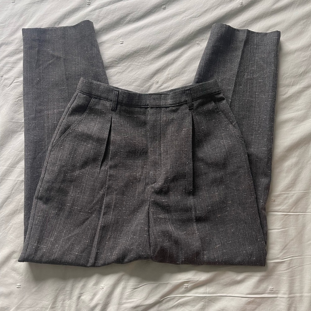 VINTAGE | high waist pleated front dress pants